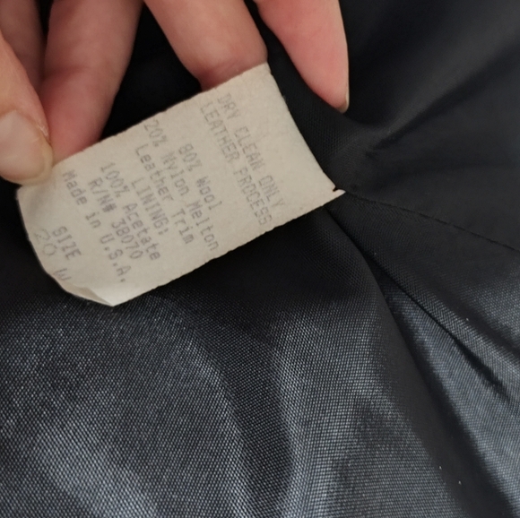 Red Vintage 80s wool coat sz 20 Studio C - Picture 5 of 6